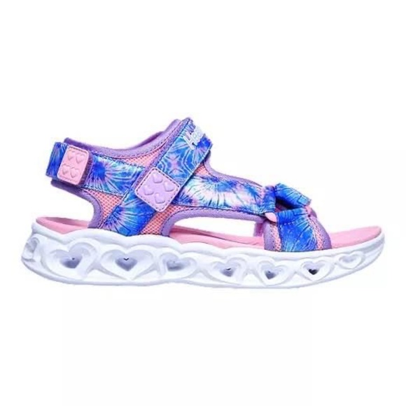BRAND NEW youth girl skechers color groove light up sandals size 3Y (lights up) - Picture 3 of 9